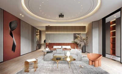 现代家居卧室3D模型下载